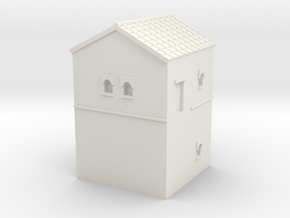 Roman Turret A (6mm Hadrian Wall Series) in White Natural Versatile Plastic