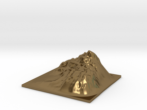 Mountain Landscape 1 in Polished Bronze