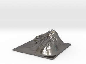 Mountain Landscape 1 in Polished Nickel Steel