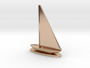 Sailboat in 14k Rose Gold Plated Brass