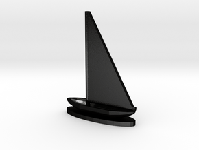 Sailboat in Matte Black Steel