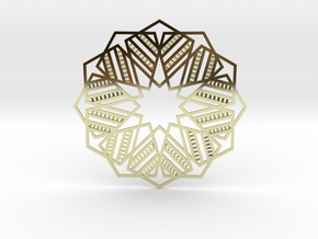 Faris Pendant  - Geometric star design in 18k Gold Plated Brass