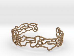 Cuff abstract #2  in Natural Brass