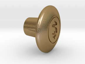 Shooter Rod Knob - $ / Money in Polished Gold Steel
