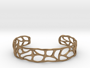 Bracelet abstract version #1 in Natural Brass