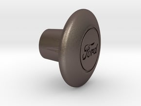 Shooter Rod Knob - Car in Polished Bronzed Silver Steel