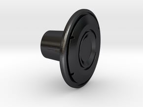 Shooter Rod Knob - Identity Disc - 2 in Polished and Bronzed Black Steel