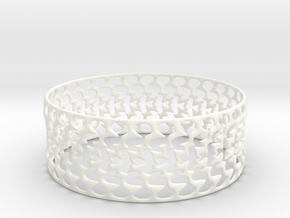 Bracelet 'Lightning' in White Processed Versatile Plastic