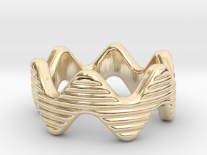 Zott Ring 18 - Italian Size 18 in 14k Gold Plated Brass