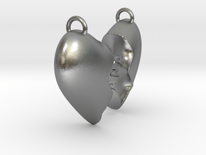 Heart (Personalize as you wish) in Natural Silver