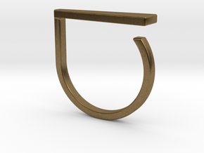 Adjustable ring. Basic model 9. in Natural Bronze