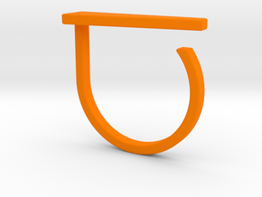 Adjustable ring. Basic model 10. in Orange Processed Versatile Plastic