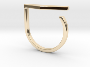 Adjustable ring. Basic model 11. in 14K Yellow Gold