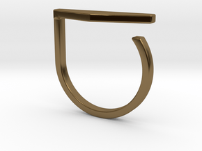 Adjustable ring. Basic model 11. in Polished Bronze