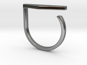 Adjustable ring. Basic model 11. in Polished Silver