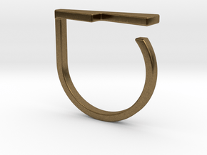 Adjustable ring. Basic model 14. in Natural Bronze