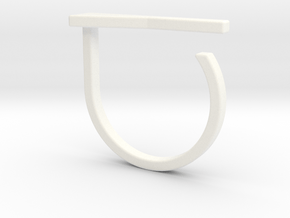 Adjustable ring. Basic model 15. in White Processed Versatile Plastic