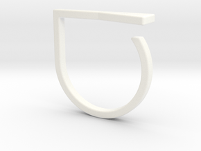 Adjustable ring. Basic model 16. in White Processed Versatile Plastic