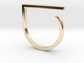 Adjustable ring. Basic model 0. in 14K Yellow Gold