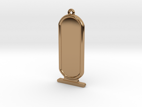 ExtraLong Customizable Ancient Egyptian Cartrouche in Polished Brass