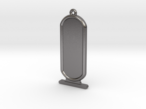 ExtraLong Customizable Ancient Egyptian Cartrouche in Polished Nickel Steel