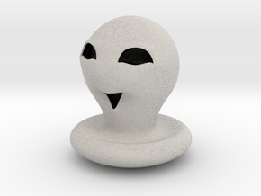 Halloween Character Hollowed Figurine: CuteGhosty in Full Color Sandstone