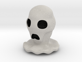 Halloween Character Hollowed Figurine: CreepyGhost in Full Color Sandstone