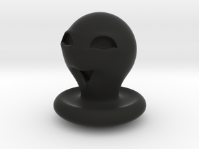Halloween Character Hollowed Figurine: CuteGhosty in Black Natural Versatile Plastic