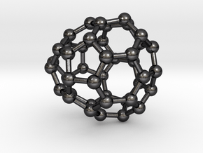 0256 Fullerene C42-35 cs in Polished and Bronzed Black Steel