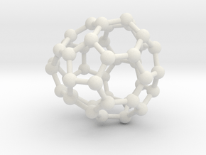 0256 Fullerene C42-35 cs in White Natural Versatile Plastic
