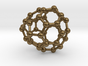 0256 Fullerene C42-35 cs in Polished Bronze