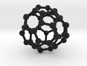 0257 Fullerene C42-36 c1 in Black Natural Versatile Plastic