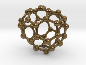0258 Fullerene C42-37 c1 in Natural Bronze
