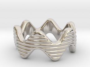 Zott Ring 20 - Italian Size 20 in Rhodium Plated Brass