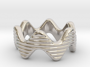 Zott Ring 21 - Italian Size 21 in Rhodium Plated Brass