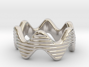 Zott Ring 22 - Italian Size 22 in Rhodium Plated Brass