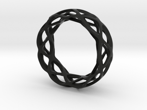 Loop braclet S/M in Black Natural Versatile Plastic