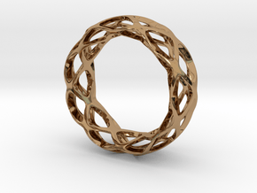 Loop braclet S/M in Polished Brass