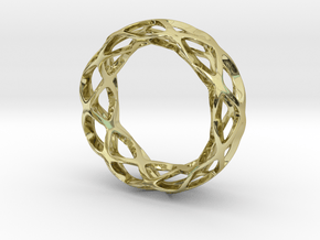 Loop braclet S/M in 18k Gold Plated Brass
