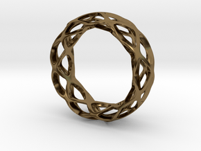 Loop braclet S/M in Polished Bronze