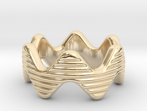 Zott Ring 25 - Italian Size 25 in 14k Gold Plated Brass