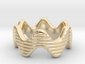 Zott Ring 26 - Italian Size 26 in 14k Gold Plated Brass