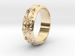 Clementine - Ring - US 9 - 19 mm inside diameter in 14k Gold Plated Brass: 9 / 59