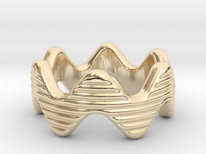 Zott Ring 28 - Italian Size 28 in 14k Gold Plated Brass