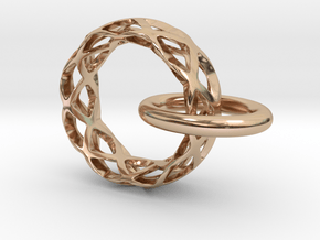 Loop pendant in 14k Rose Gold Plated Brass