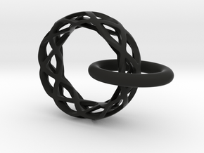 Loop pendant in Black Natural Versatile Plastic