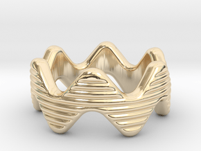 Zott Ring 29 - Italian Size 29 in 14k Gold Plated Brass