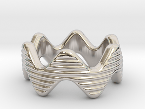 Zott Ring 29 - Italian Size 29 in Rhodium Plated Brass