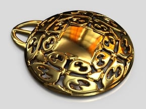 PAh Medalion V2Se85D36h4NULL in 14k Gold Plated Brass