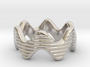 Zott Ring 30 - Italian Size 30 in Rhodium Plated Brass